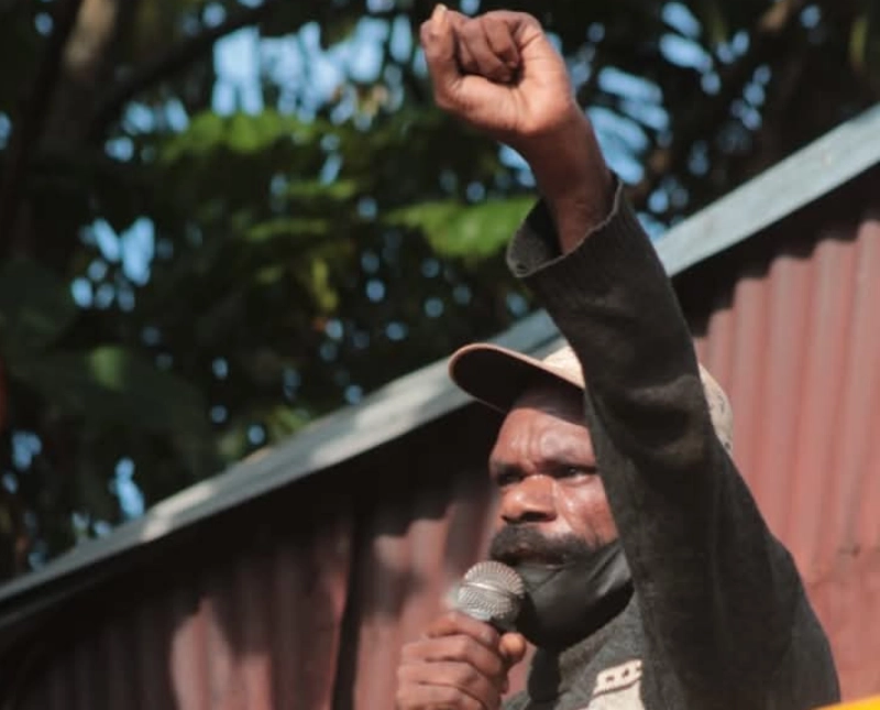 Ketua Dewan Pimpinan Wilayah (DPW) Asosiasi Mahasiswa Pegunungan Tengah Papua Indonesia Timur (AMPTPI), Hengki Mote