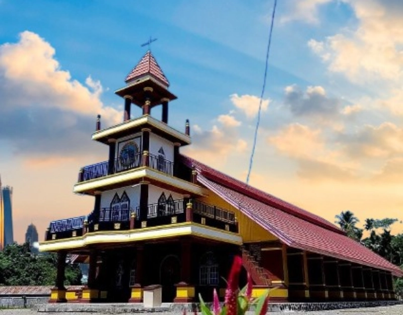 Gedung Gereja Kingmi Papua Jemaat Bahtera Wadio. - IST