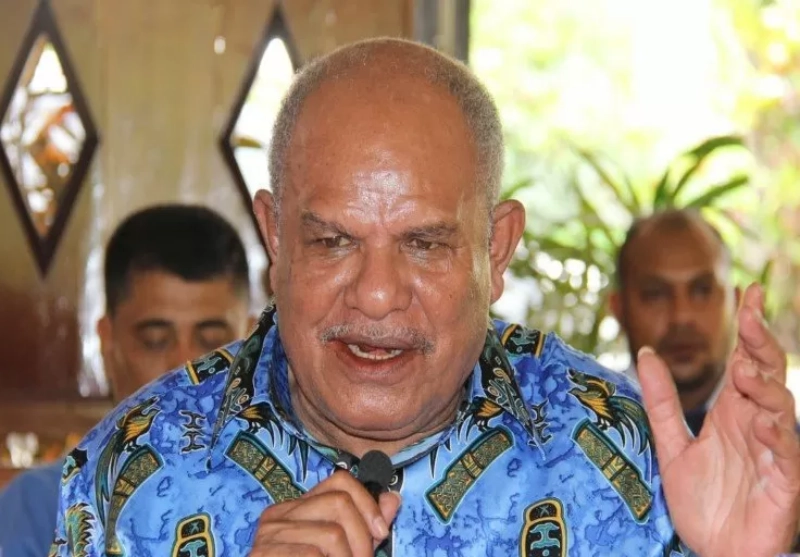 Ketua Lembaga Masyarakat Adat atau LMA Port Numbay, George Awi. - IST