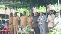 Wakil Gubernur Papua Pegunungan Ones Pahabol, Wakil Bupati Jayawijaya Ronny Elopere, Mantan Ketua Sinode GIDI Dorman Wandikbo dan para Kepala OPD Provinsi dan tokoh intelektual Kader GIDI. - Wagadei/Yas Wenda.