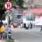 Solidaritas Rakyat Pro Demokrasi Sorong Raya memboikot jalan pada Rabu (27/8/2025) di Lampu Merah Remu dan mengadang pemindahan empat tahanan politik Papua ke PN Makassar oleh Kejaksaan Negeri Sorong. - IST